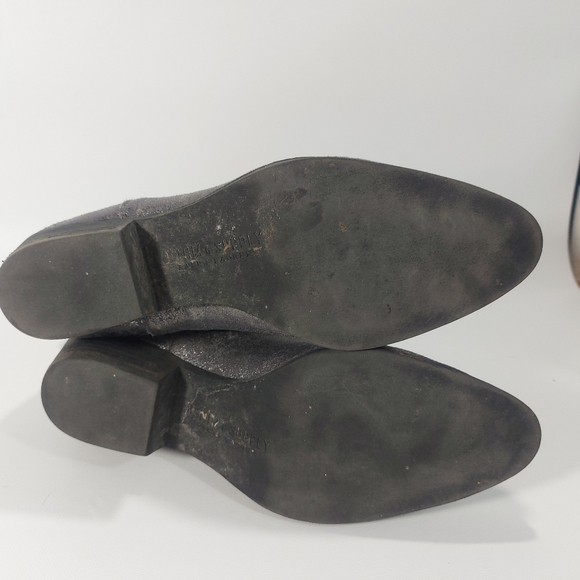 Denim & Supply Ralph Lauren Leather Metallic Silver Gray, 8 - Picture 9 of 10